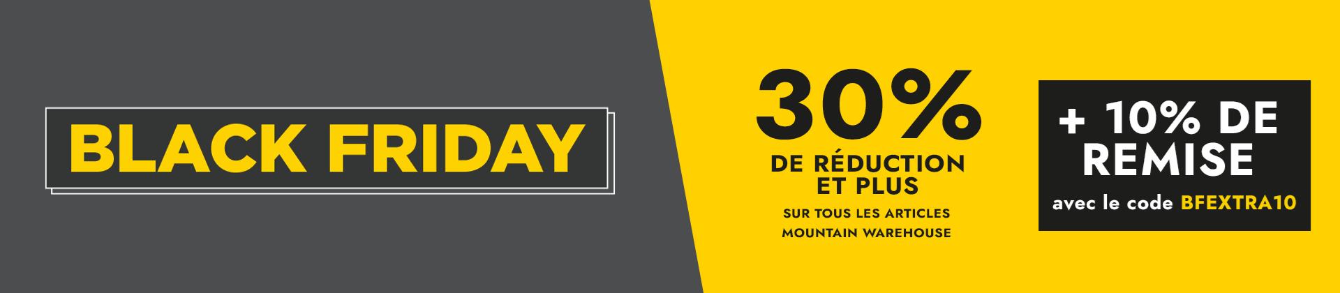 Banner saying 'Black Friday clearance