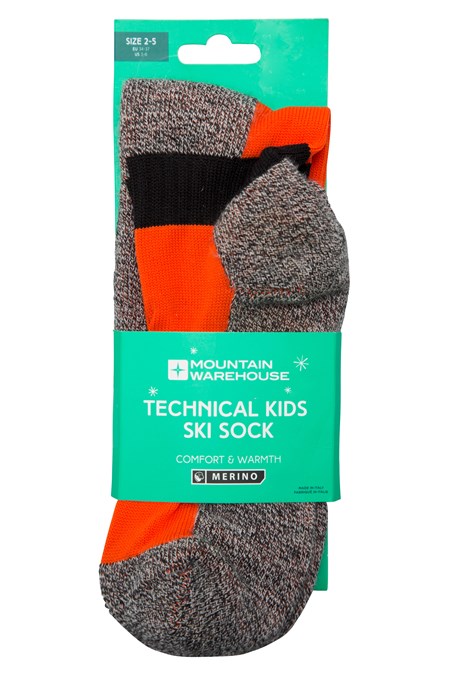 019011 MERINO TECHNICAL KIDS SKI SOCK