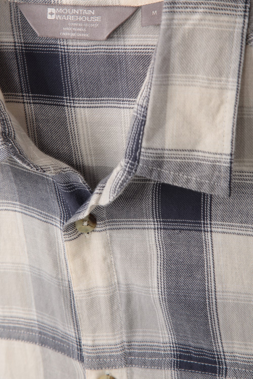 Mountain Warehouse Mens Short Sleeved Shirt 100/% Cotton Breathable/&Comfortable