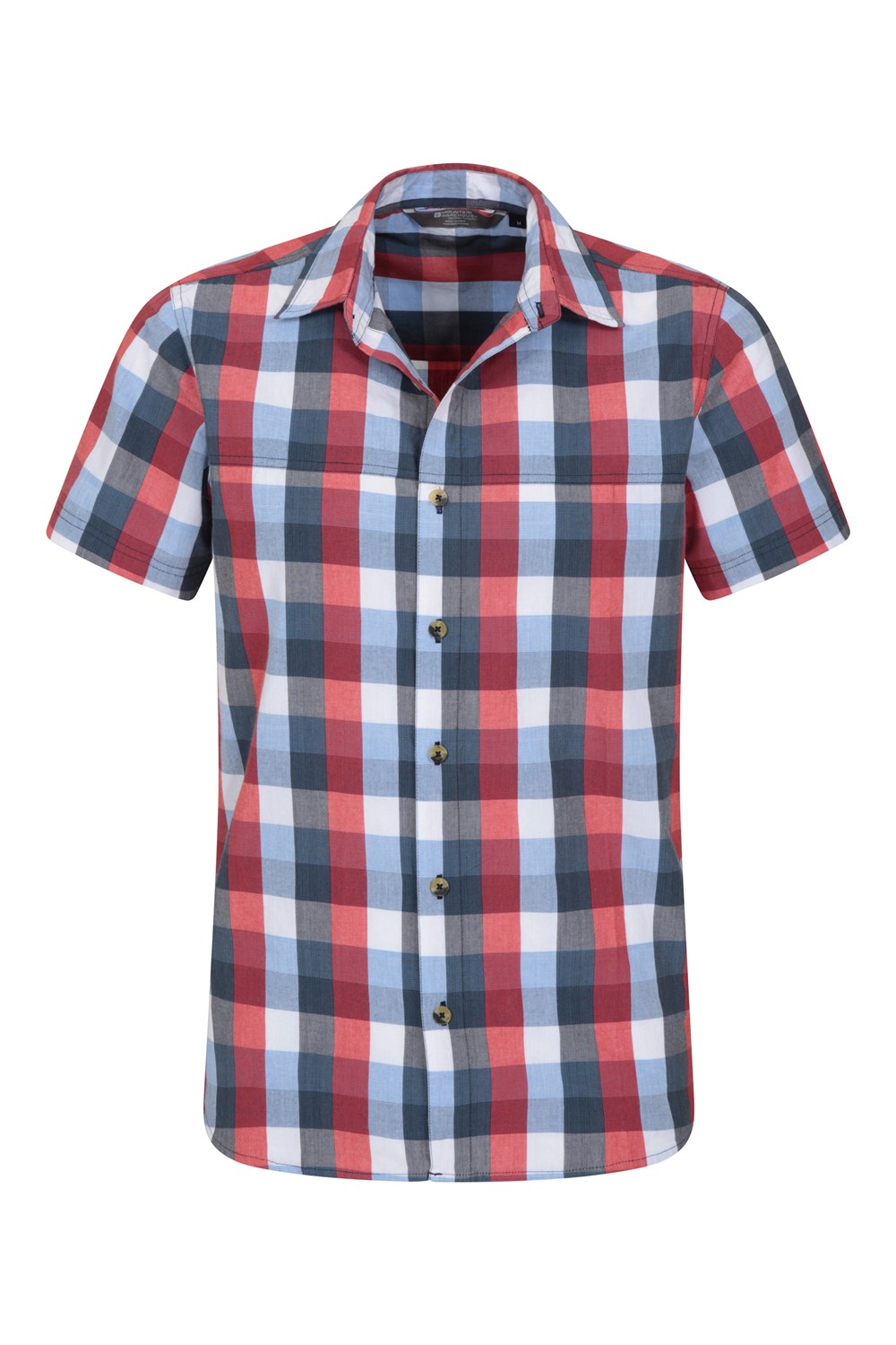 Mountain Warehouse Mens Short Sleeved Shirt 100/% Cotton Breathable/&Comfortable
