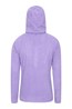 021438 HEBRIDEAN STRIPE MELANGE WOMENS HOODIE