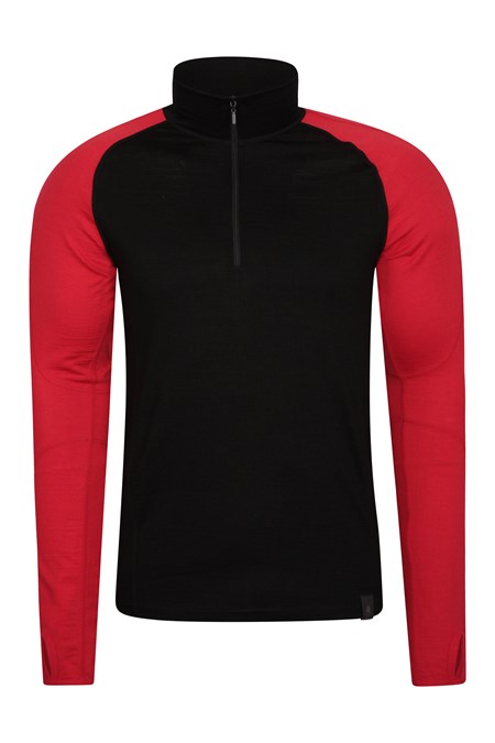 022241 ASGARD MERINO ZIP NECK TOP