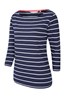 022598 ST IVES STRIPE COTTON BOAT NECK TOP