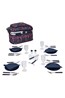 022667 PICNIC HAMPER BASKET - PATTERNED 36L
