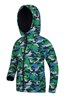 022691 EXODUS KIDS PRINTED WATER RESISTANT SOFTSHELL
