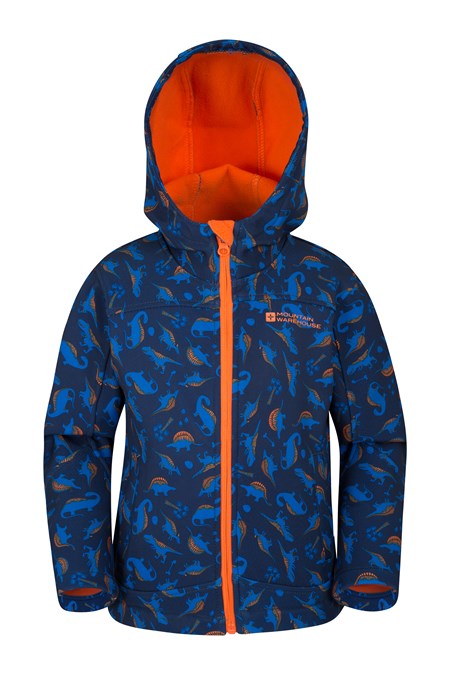 022691 EXODUS KIDS PRINTED WATER RESISTANT SOFTSHELL