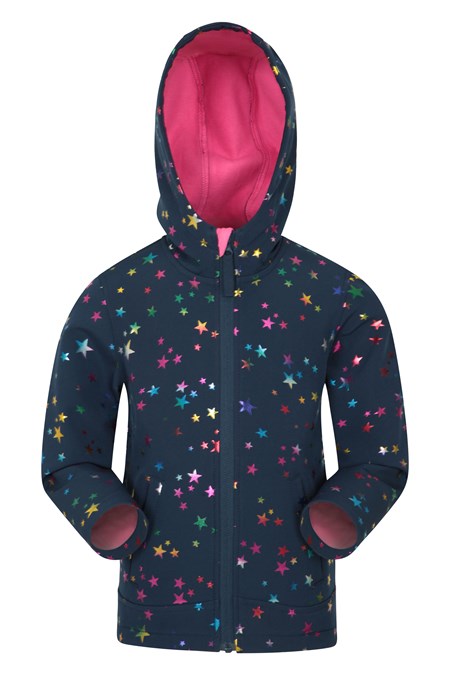 022691 EXODUS KIDS PRINTED WATER RESISTANT SOFTSHELL