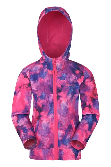 022691 EXODUS KIDS PRINTED WATER RESISTANT SOFTSHELL