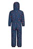 023179 CLOUD PRINTED KIDS WATERPROOF ALL IN ONE SNOWSUIT