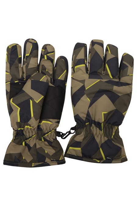 023227 KIDS PRINTED SKI GLOVES