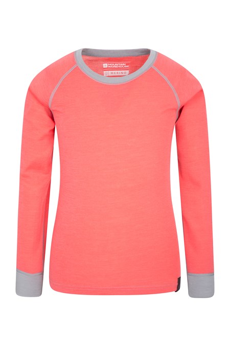 023253 MERINO KIDS ROUND NECK TOP