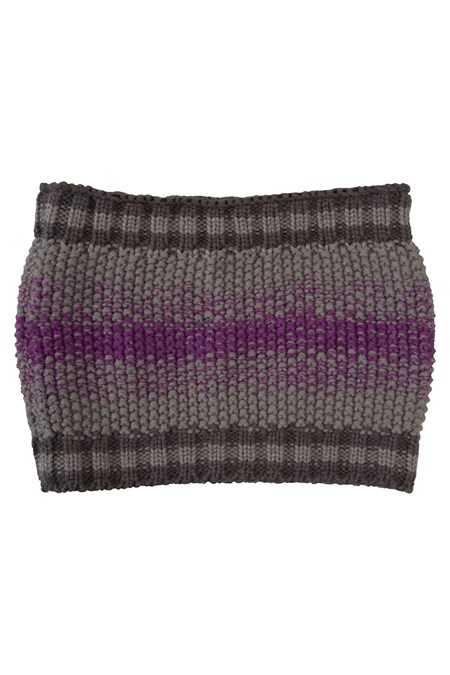 Patterned Knitted Neck Gaiter