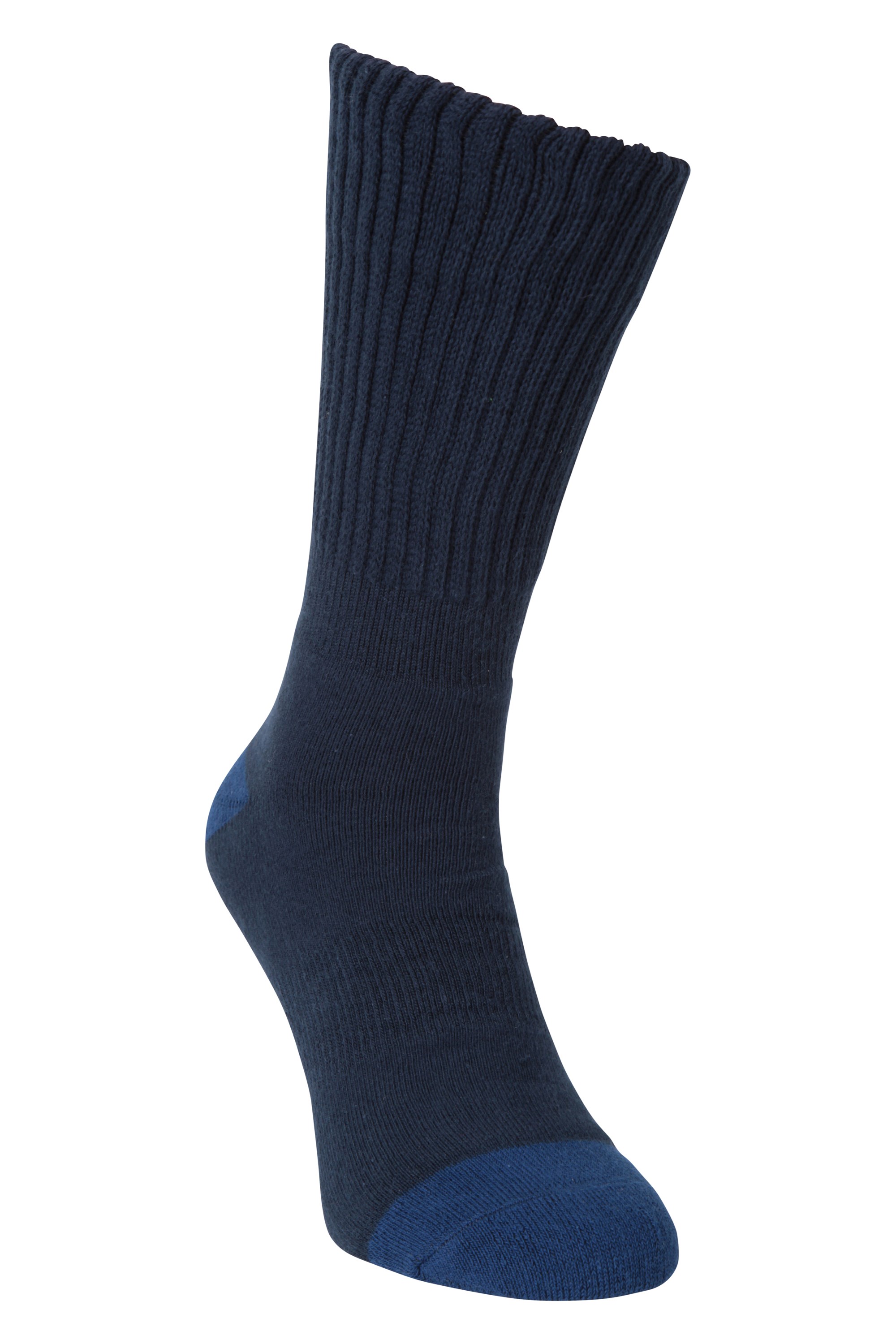 Double Layer Anti-Chafe Mid-Calf Walking Socks - Navy