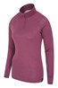023559 MERINO WOMENS LS ZIP NECK TOP