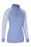 023559 MERINO WOMENS LS ZIP NECK TOP