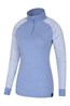023559 MERINO WOMENS LS ZIP NECK TOP