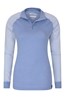 023559 MERINO WOMENS LS ZIP NECK TOP
