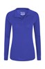 023559 MERINO WOMENS LS ZIP NECK TOP