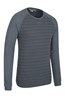 023988 WAFFLE LS STRIPED TEE