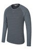 023988 WAFFLE LS STRIPED TEE