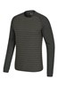 023988 WAFFLE LS STRIPED TEE
