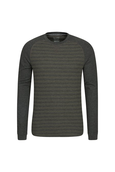 023988 WAFFLE LS STRIPED TEE
