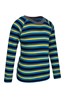 024636 MERINO KIDS STRIPE ROUND NECK TOP