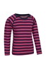 024636 MERINO KIDS STRIPE ROUND NECK TOP