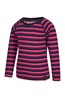 024636 MERINO KIDS STRIPE ROUND NECK TOP