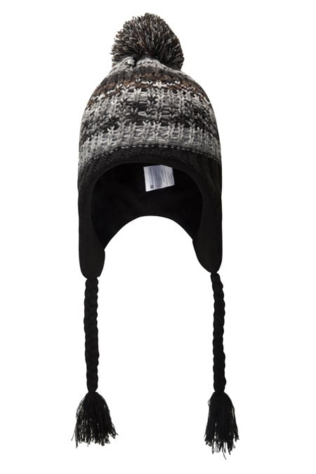 Warped Knitted Mens Trapper Hat