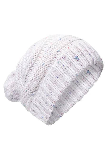 024658 SLOUCH POM POM WOMENS BEANIE