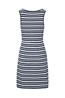 024968 A-LINE SLEEVELESS STRIPE WOMENS DRESS