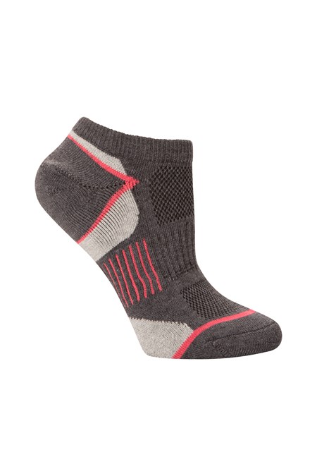 025029 ISOCOOL WOMENS PADDED TRAINER SOCK 2PK