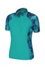 025090 WOMENS UV ZIP SS RASH VEST