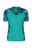 025090 WOMENS UV ZIP SS RASH VEST