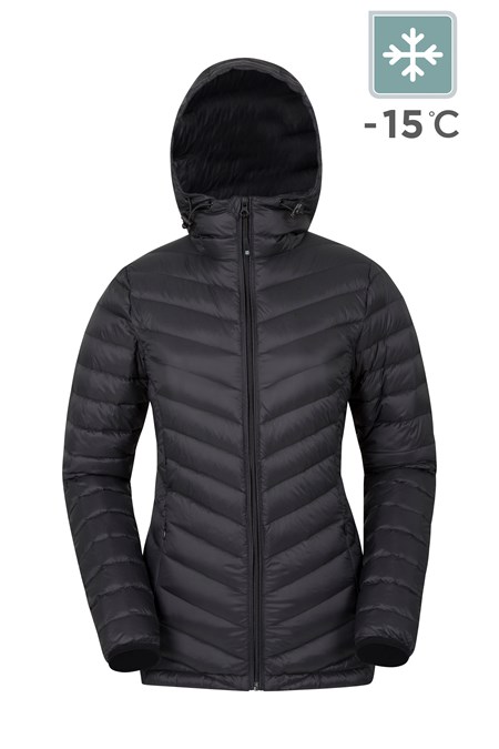 025373 FEATHERWEIGHT DOWN WOMENS HOODED JACKET