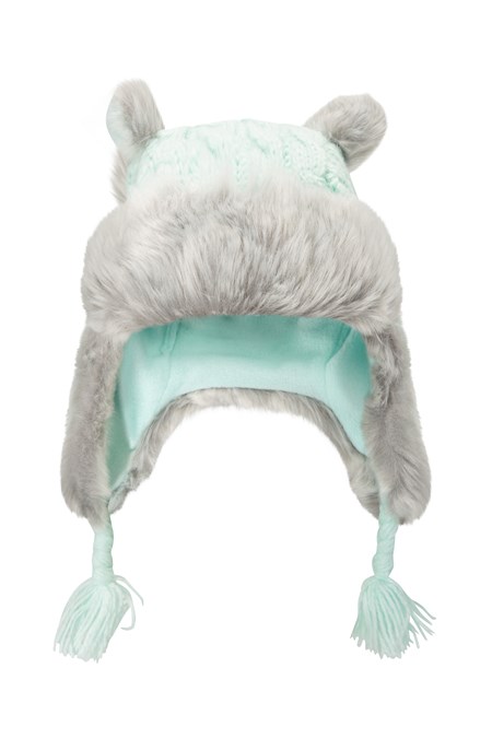 025530 SNOWFLAKE KIDS KNITTED DEER STALKER