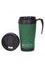 025671 RUBBER FEEL TRAVEL MUG WITH HANDLE 420ML