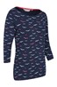 025768 ST IVES PRINTED COTTON BOAT NECK TOP