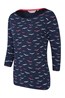 025768 ST IVES PRINTED COTTON BOAT NECK TOP
