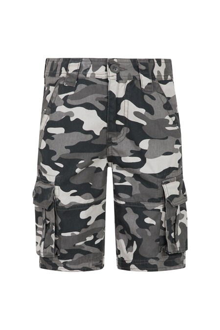 025899 CAMO CARGO KIDS SHORTS
