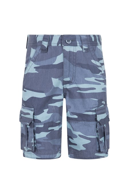 025899 CAMO CARGO KIDS SHORTS