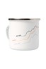026134 ENAMEL MUG - 3 PEAKS
