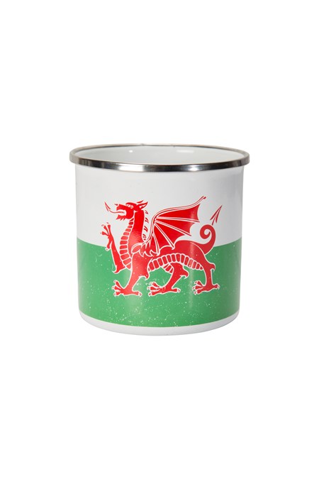026140 ENAMEL MUG - WALES RUSTIC