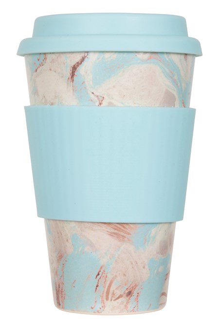 028150 BAMBOO/MELAMINE RE-USABLE CUP PRINTED 400ML