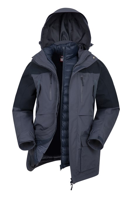 028551 CORRESPONDENT DOWN PADDED 3 IN 1 JACKET