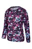 028645 PRINTED TALUS KIDS ROUND NECK BASE LAYER TOP