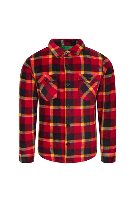 028750 FLEECE CHECK KIDS SHIRT