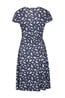 030076 ATHENS WRAP PATTERNED WOMENS UV PROTECTIVE JERSEY DRESS
