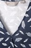 030076 ATHENS WRAP PATTERNED WOMENS UV PROTECTIVE JERSEY DRESS